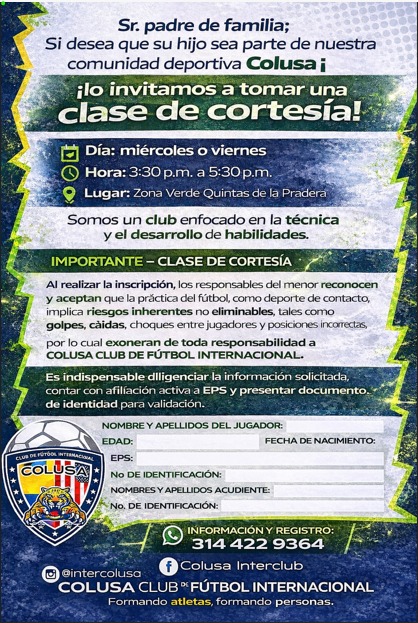 Clase de cortesía COLUSA